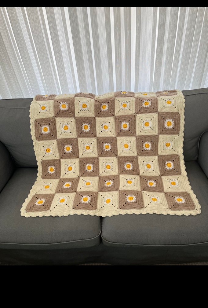 El Örgüsü Popcorn Bebek Battaniye - Görsel 3