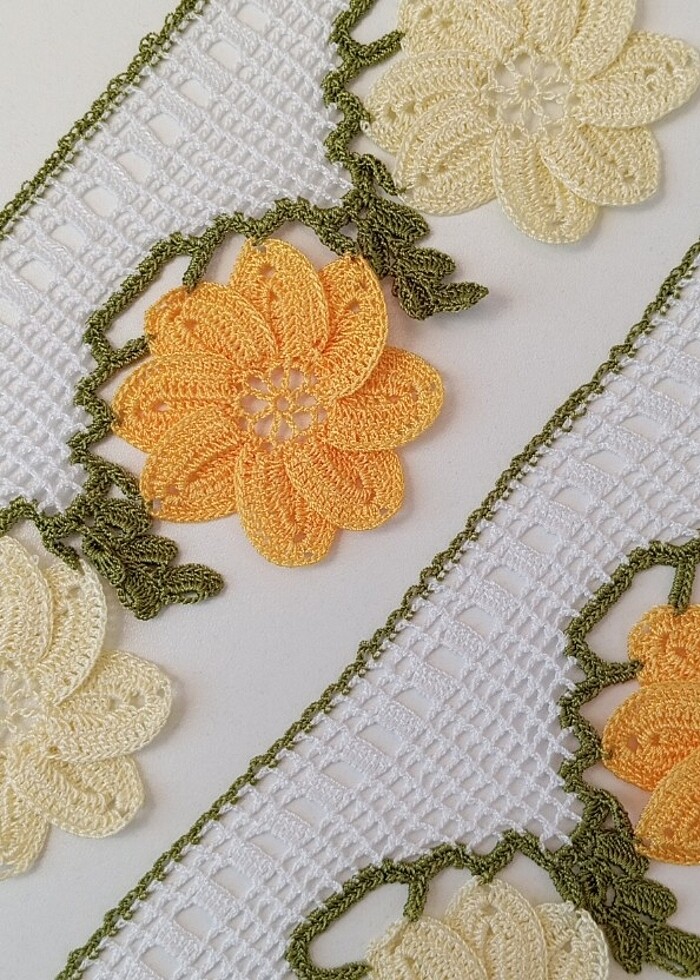 Çeyizlik havlu kenarı dantel - Görsel 4