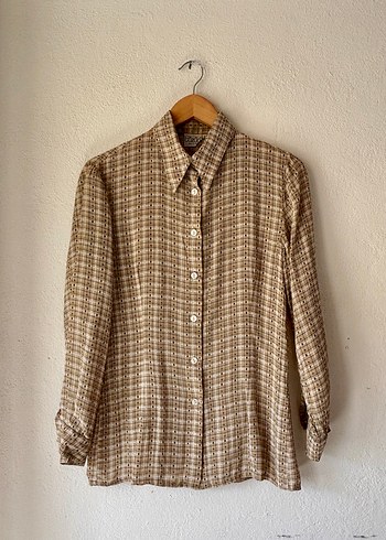 Bej Vintage Gömlek