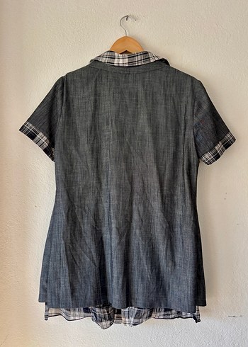 y2k gömlek elbise - Görsel 4