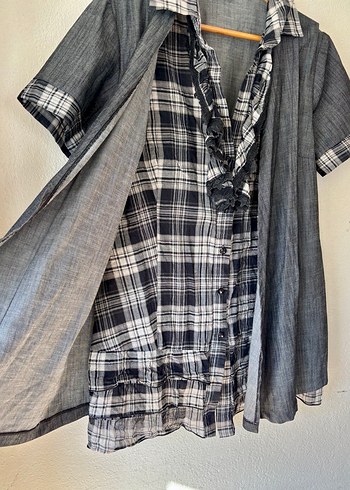 y2k gömlek elbise - Görsel 2