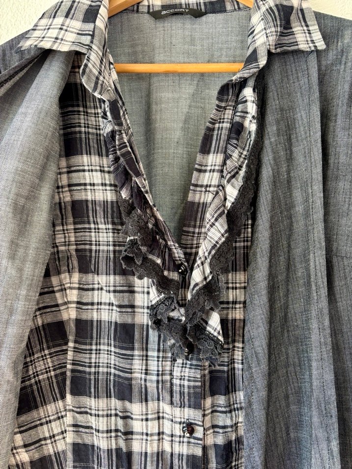 y2k gömlek elbise - Görsel 3