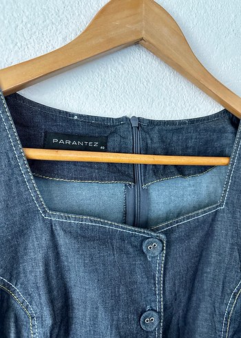 Vintage retro office kot elbise - Görsel 5