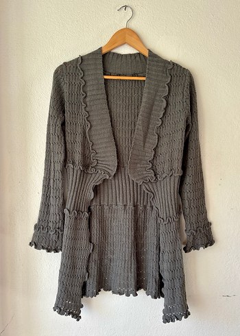 y2k Örgü Fırfır Hırka - Görsel 3