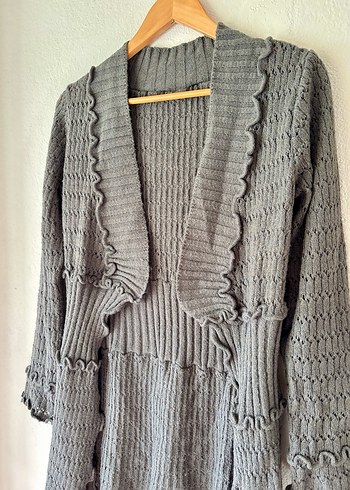 y2k Örgü Fırfır Hırka - Görsel 5