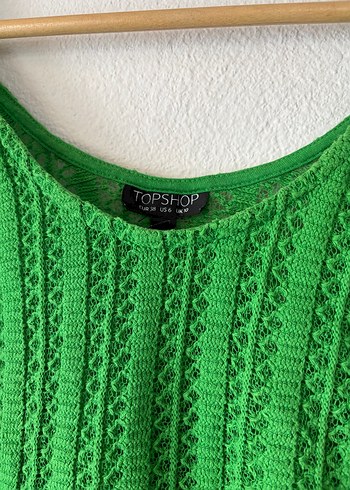 Topshop Yeşil Örgü Bohem Kadın Atlet