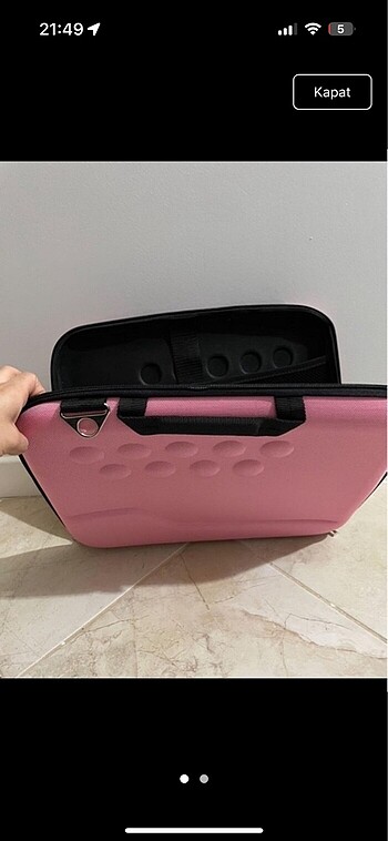 15.6 inç pembe laptop çantası