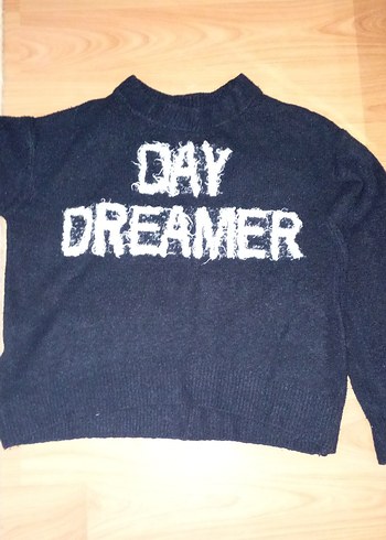 Siyah Oversize Günlük Kazak - Görsel 3