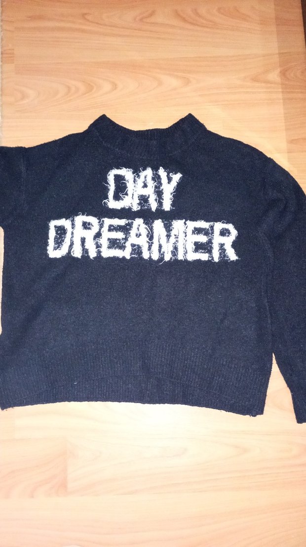 Siyah Oversize Günlük Kazak - Görsel 2