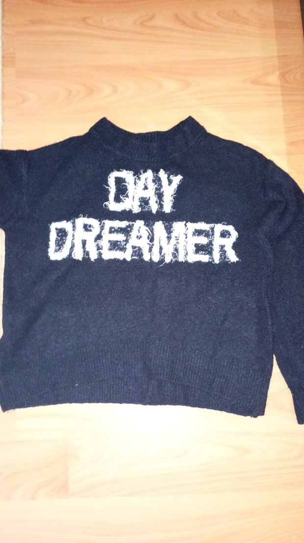 Siyah Oversize Günlük Kazak - Görsel 3