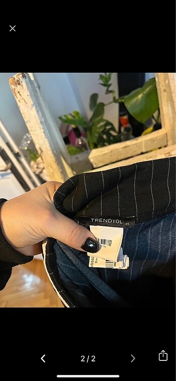 Trendyol çizgili pantolon - Görsel 2