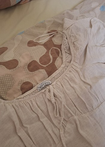 Bej Uzun Elbise - Görsel 3