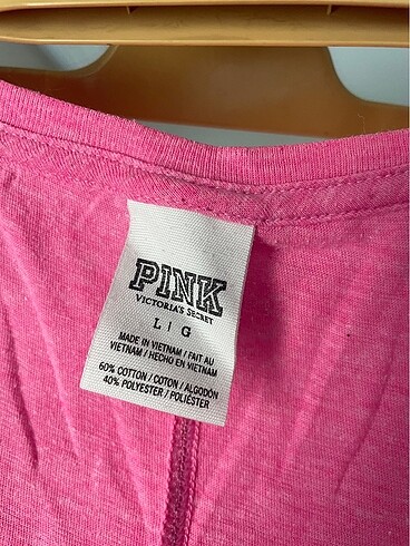 Victoria s Secret Pembe pamuklu tişört