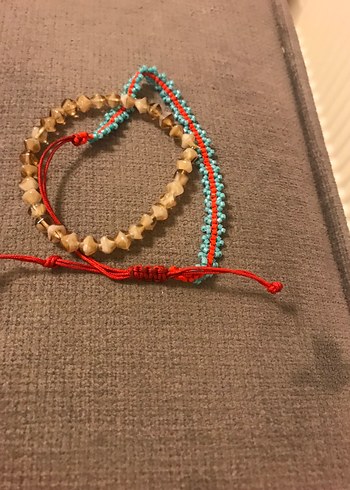 Renkli Boncuklu ve Nakışlı Bohem Bileklik2