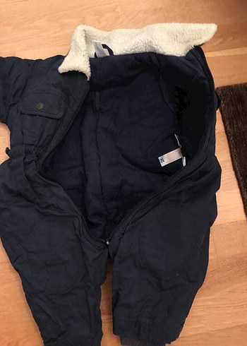 Koyu Mavi Fermuarlı Bebek Tulumu - Görsel 3