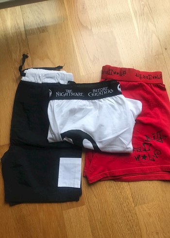 Kırmızı Baskılı Erkek Çocuk Boxer