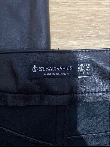 Stradivarius deri pantolon stradivarius