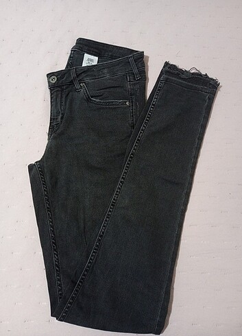 Düşük Bel Super Skinny Streç Eskitilmiş Kot Pantolon 