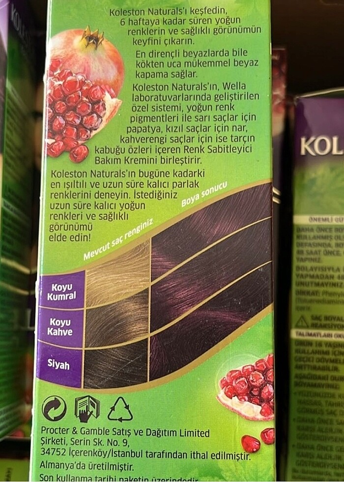 Wella koleston kızıl kestane boya - Görsel 3