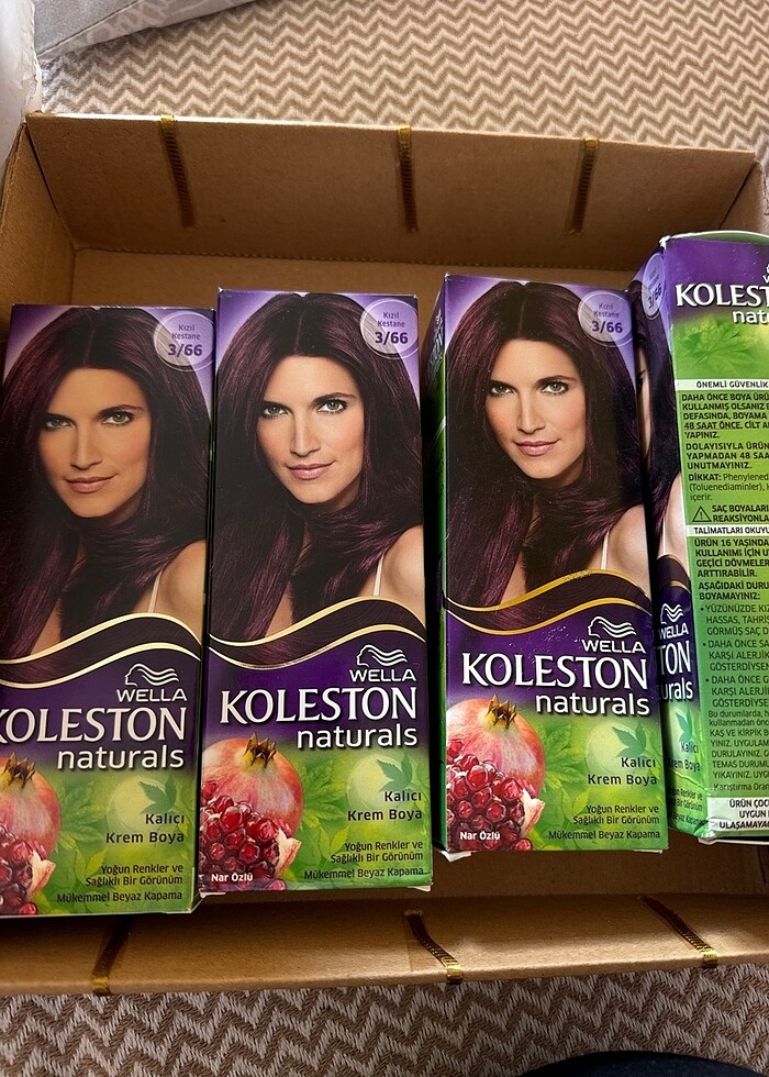 Kızıl kestane saç boyası hiç açılmamış - Görsel 2