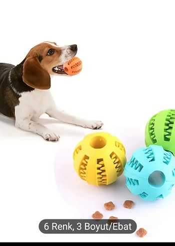 Renkli Köpek Oyuncak Top 5cm - Görsel 5
