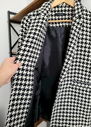 Trendyol Kazayağı Desenli Kadın Blazer Ceket - Görsel 8