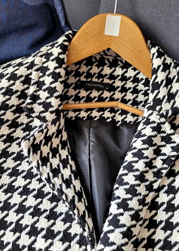 Trendyol Kazayağı Desenli Kadın Blazer Ceket - Görsel 7