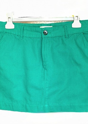 Loft Yeşil Mini Etek - Görsel 5