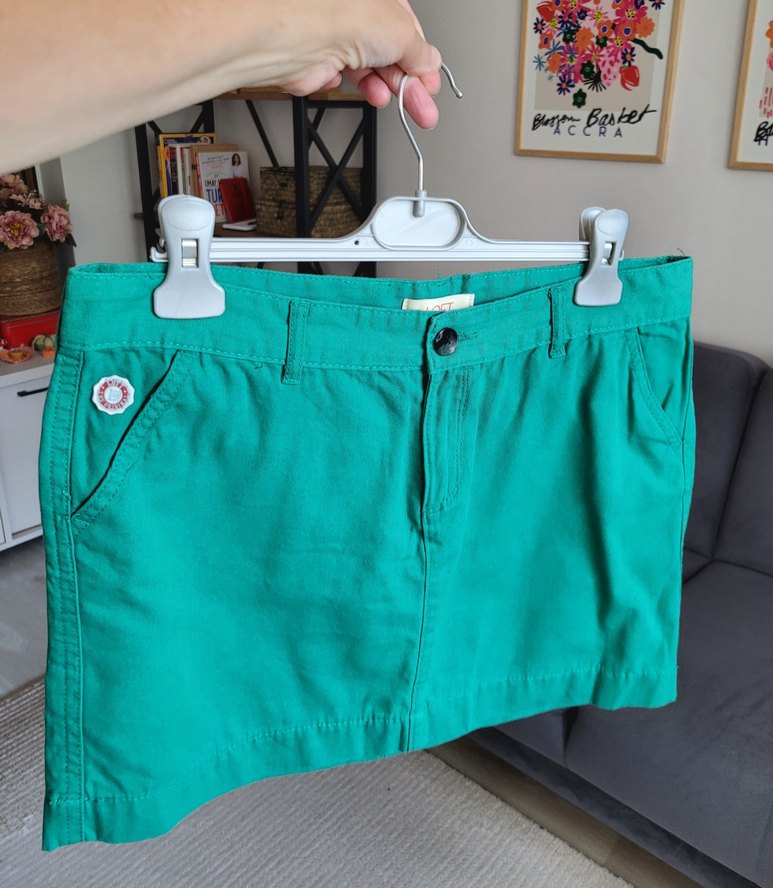 Loft Yeşil Mini Etek - Görsel 3