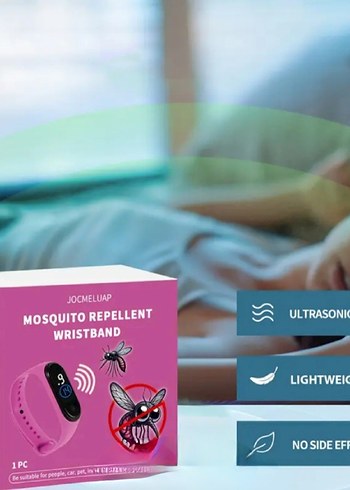 Pembe Renkli Sivrisinek Kovucu Akıllı Bileklik - Görsel 4