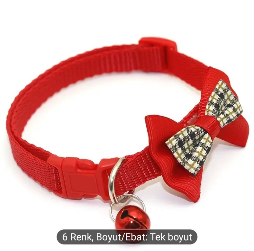 Renkli Kedi Boyunluğu ve Papyon - Görsel 2