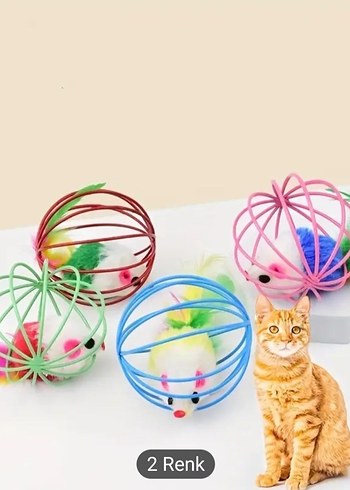 Renkli Kedi Oyuncağı Toplar - Görsel 5