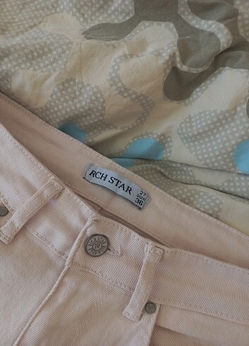 Diğer Krem rengi kot pantalon