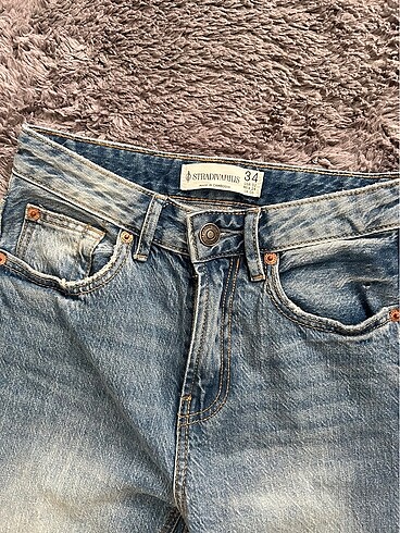xs Beden mavi Renk Stradivarius d98 jean