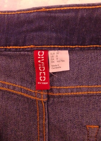 Düğmeli Mavi Denim Kadın Jean