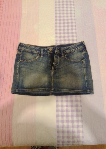 Divanni Düğmeli Mavi Denim Kadın Jean