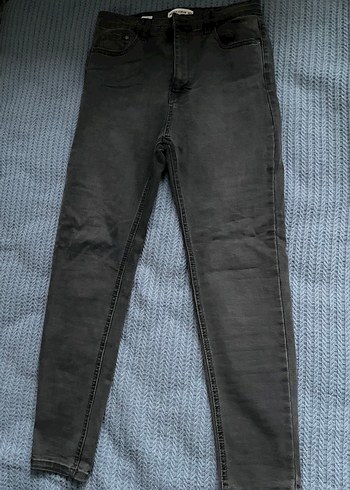 PULL&BEAR Antrasit Kadın Jean - Görsel 2