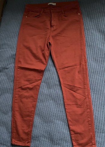 MUDO COLLECTION Kiremit Rengi Kadın Jean - Görsel 2