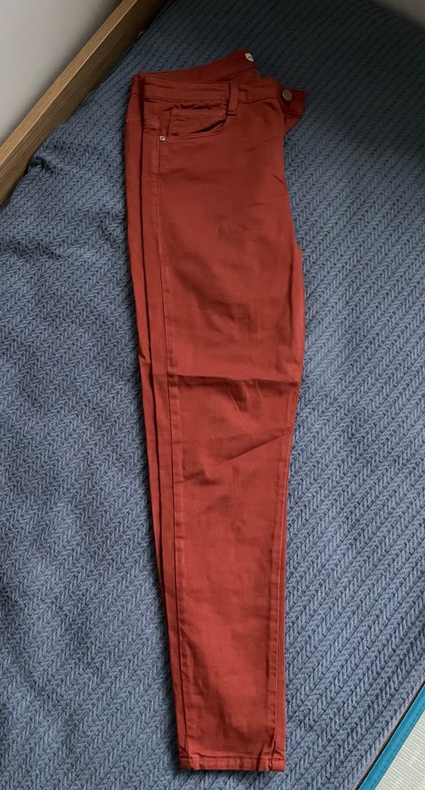 MUDO COLLECTION Kiremit Rengi Kadın Jean - Görsel 4