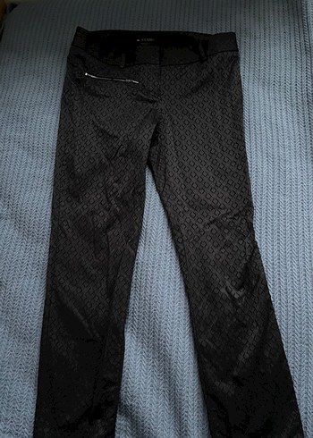 JOURNEY Siyah Kadın Kumaş Dokulu Pantolon - Görsel 2