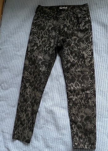 NETWORK yılan desenli pantolon - Görsel 4
