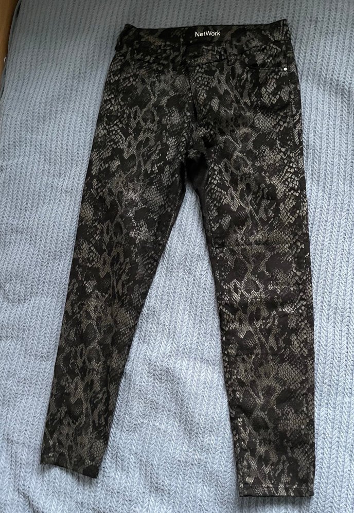NETWORK yılan desenli pantolon - Görsel 4