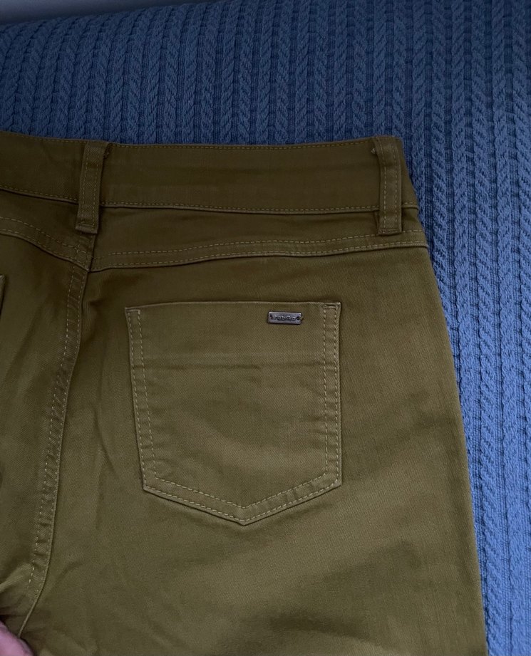 FABRİKA Yağ yeşili Kot Pantolon - Görsel 2