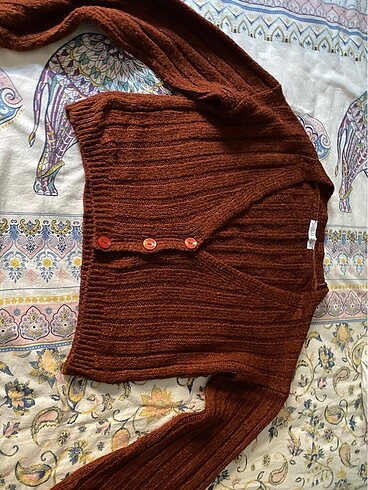 Kahverengi crop hirka