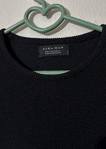 Zara Siyah Erkek Triko Kazak S Beden - Görsel 3