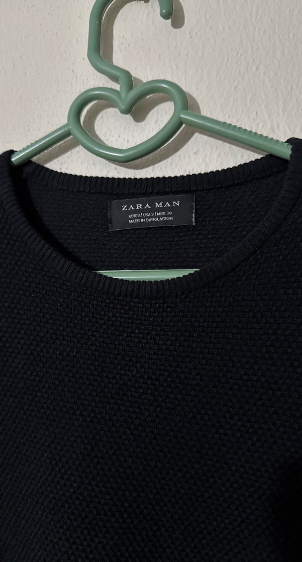 Zara Siyah Erkek Triko Kazak S Beden - Görsel 3