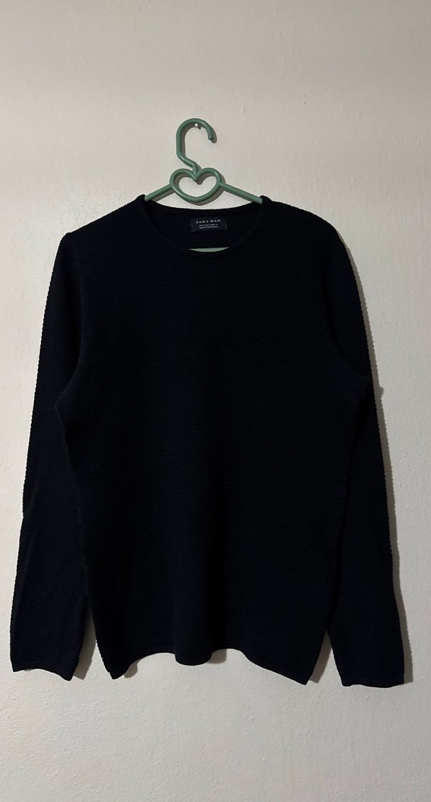 Zara Siyah Erkek Triko Kazak S Beden - Görsel 2