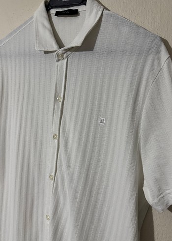 Avva Kırık Beyaz Pamuklu L Beden Erkek Gömlek - Görsel 2