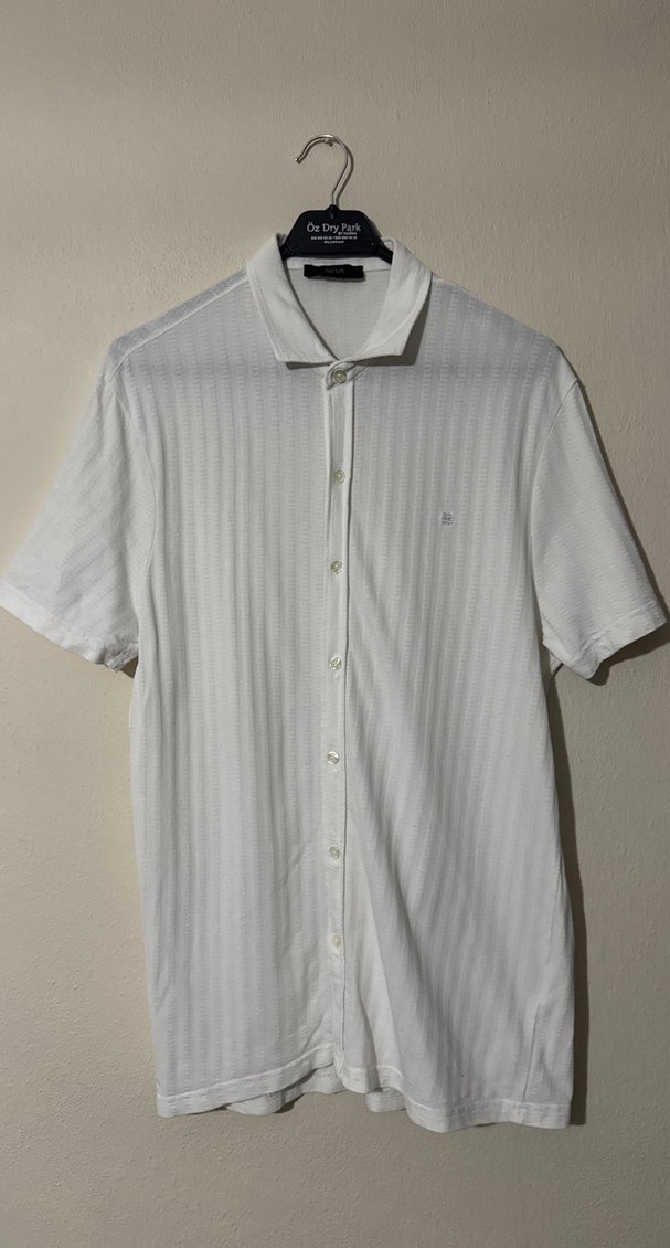 Avva Kırık Beyaz Pamuklu L Beden Erkek Gömlek - Görsel 4