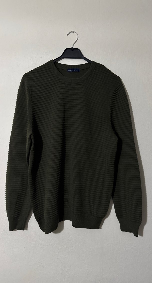 LCW Haki Erkek Kazak M Beden - Görsel 3